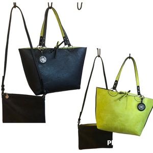 Reversible Sydney Love faux leather tote with matching crossbody